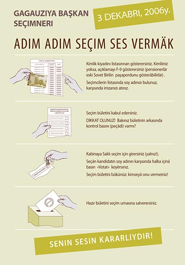 Poster “Voting step by step”